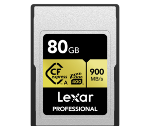 Lexar Lexar 80GB CFexpress Pro Type A Gold Series 900Mb/s Lexar Lexar 80GB CFexpress Pro Type A Gold Series 900Mb/s