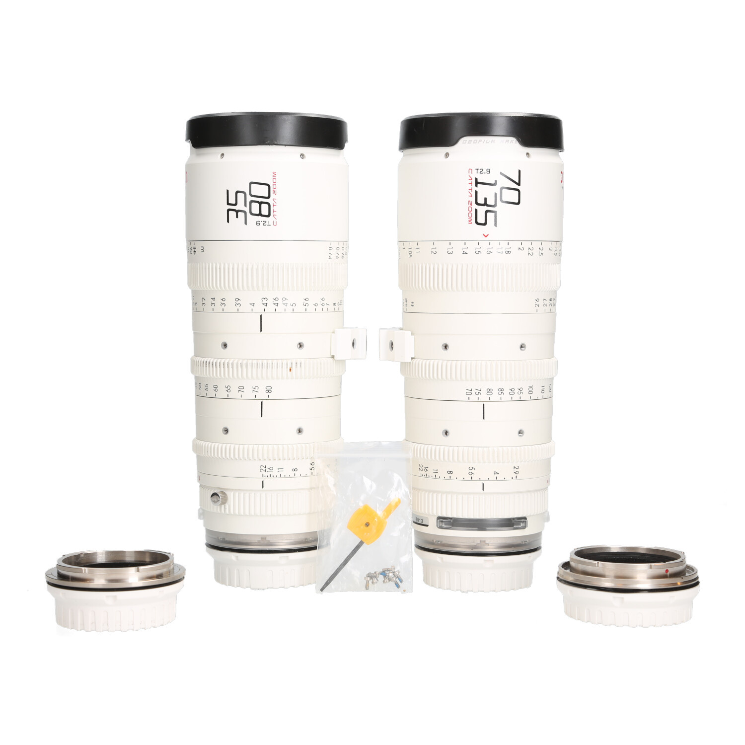 DZOFilm DZOFilm Catta 35-80 + 70-135 Wit + 2x RF-mount afbeelding