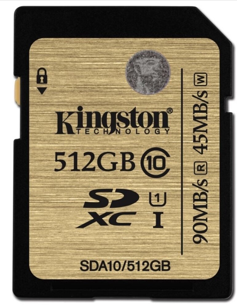 Kingston Technology Kingston SDXC Class 10 UHS-I UHS Class 1 512GB