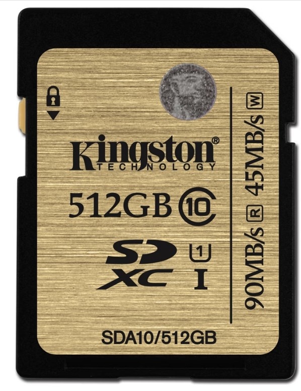 Kingston SDXC Class 10 UHS-I UHS Class 1 512GB afbeelding