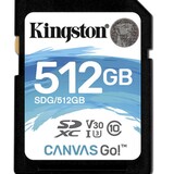 Kingston Technology Kingston 512 Go SD Canvas Go! Class 10 UHS-I U3