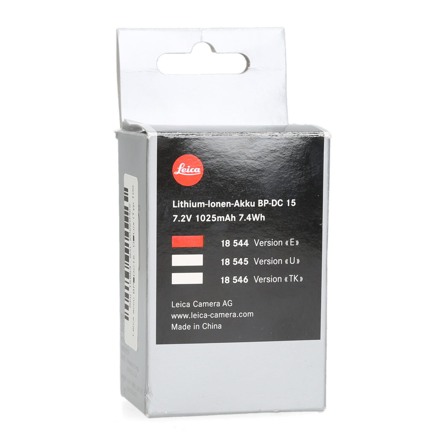 Leica accu BP-DC15 - D-Lux (Typ 109), D-Lux 7 en D-Lux 8 afbeelding