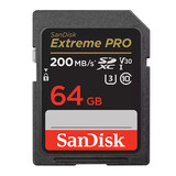 SanDisk SanDisk 64GB SD Extreme Pro UHS-I U3 V30 200MB/s (Nieuw) SanDisk SanDisk 64GB SD Extreme Pro UHS-I U3 V30 200MB/s (Nieuw)