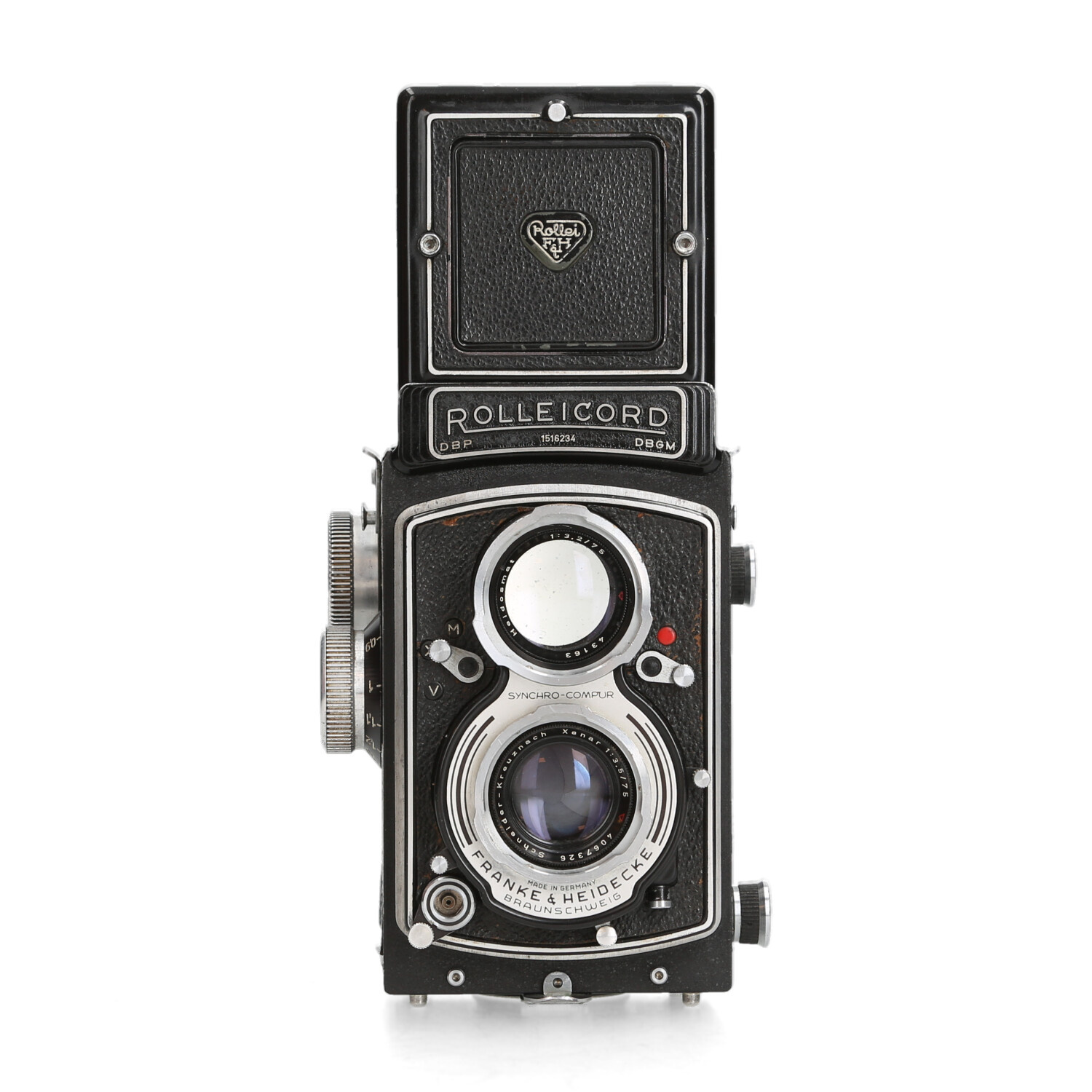 Rolleicord V 6x6 TLR Xenar 75mm f/3.5 afbeelding