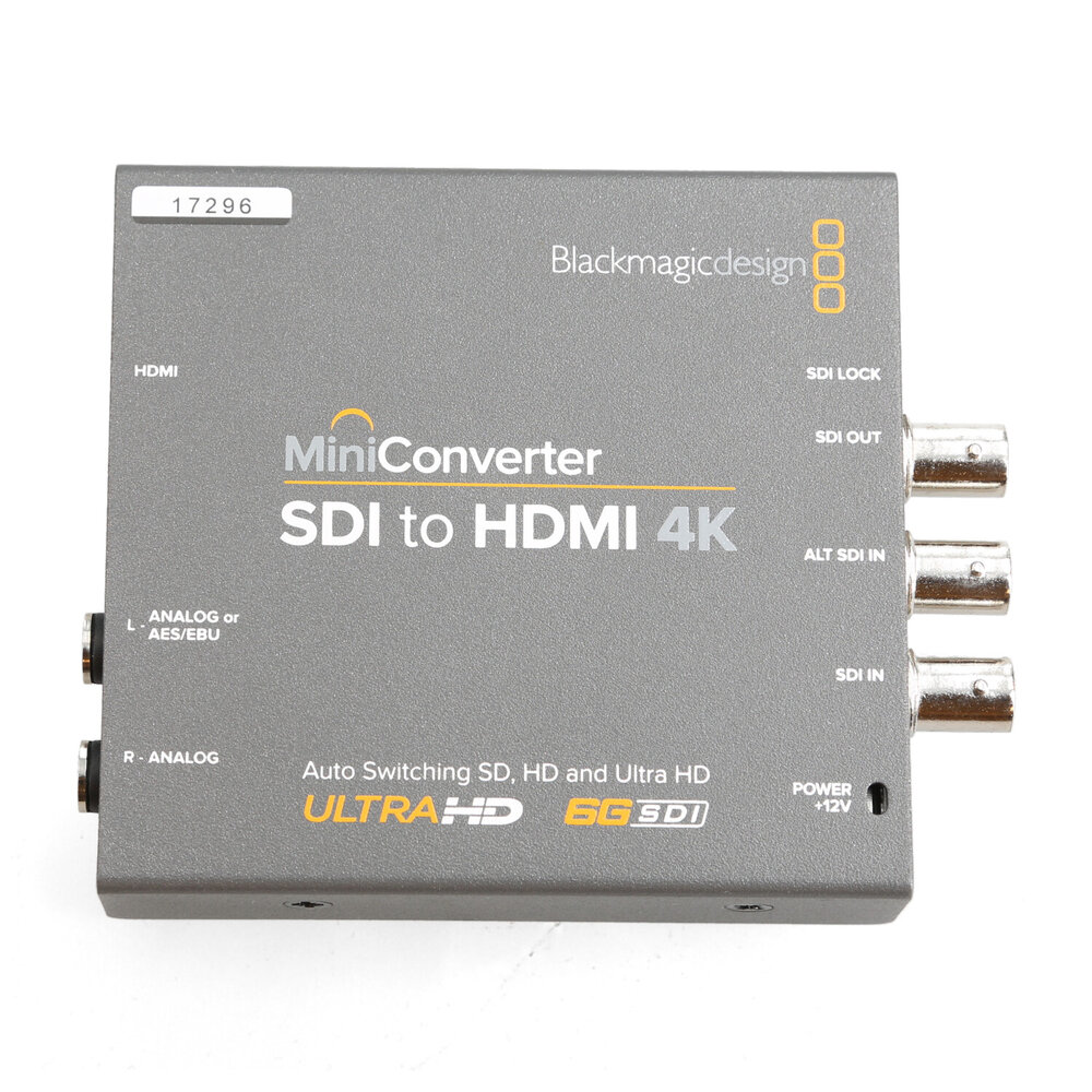 Blackmagicdesign Mini Converter SDI to HDMI 4K Blackmagicdesign Mini Converter SDI to HDMI 4K