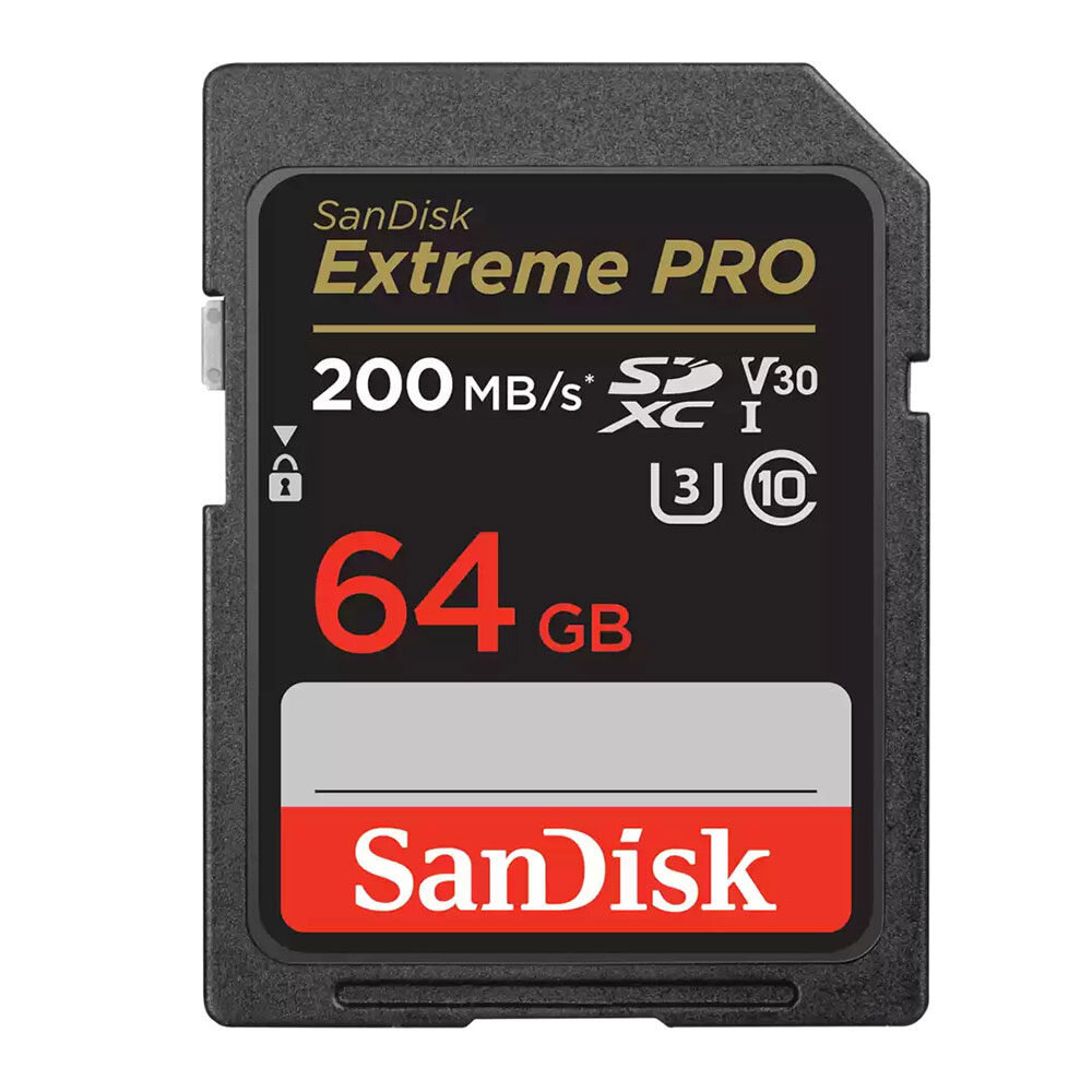 SanDisk SanDisk 64GB SD Extreme Pro UHS-I U3 V30 200MB/s (Nieuw)
