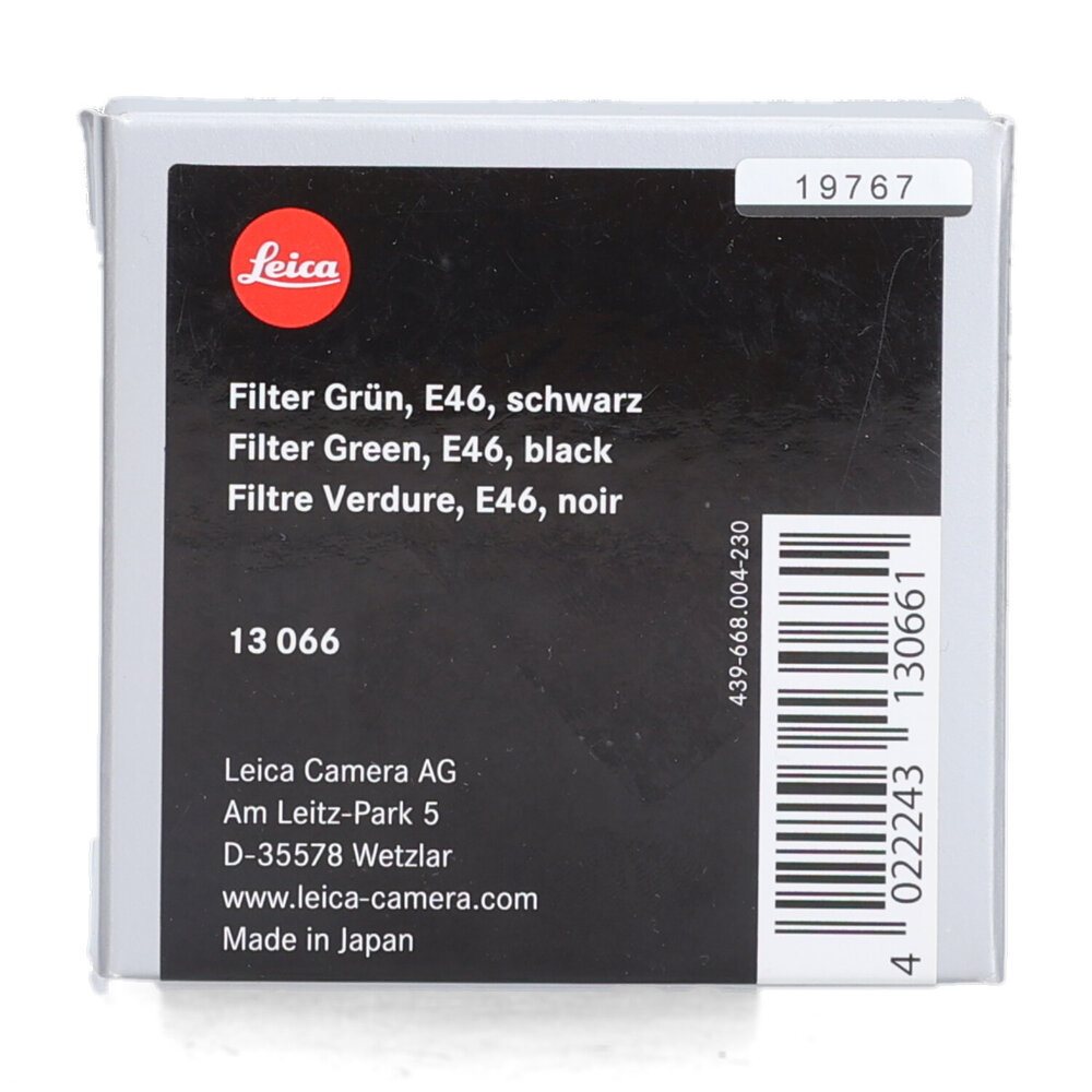 Leica Leica E46 Groen Filter (13066) Leica Leica E46 Groen Filter (13066)