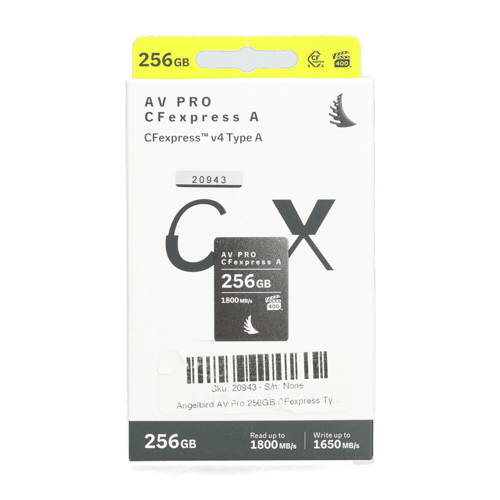 Angelbird AV Pro 256GB CFexpress Type A V4 Angelbird AV Pro 256GB CFexpress Type A V4