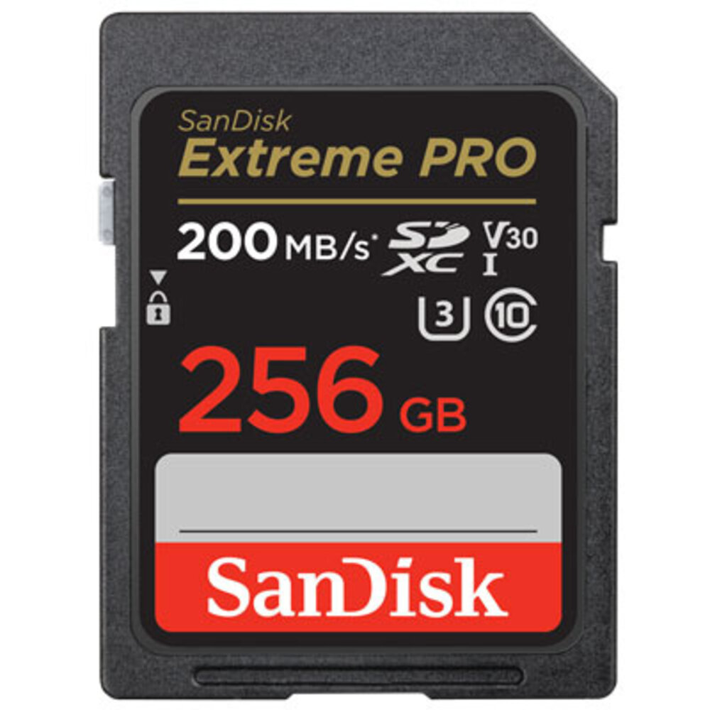 SanDisk SanDisk Extreme Pro 256GB SDHC Memory Card UHS-I 200mb/s SanDisk SanDisk Extreme Pro 256GB SDHC Memory Card UHS-I 200mb/s