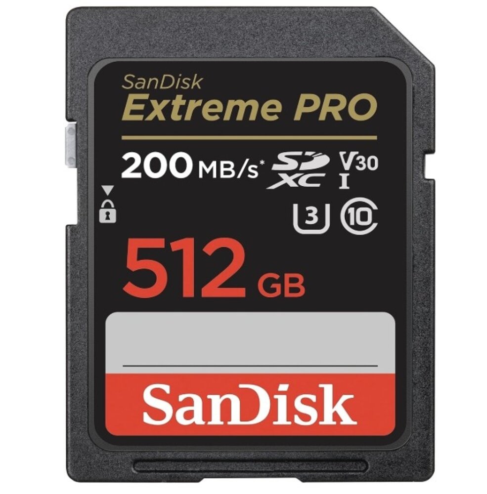 Sandisk SanDisk 512GB Extreme SDXC UHS-I 200MB/s Sandisk SanDisk 512GB Extreme SDXC UHS-I 200MB/s