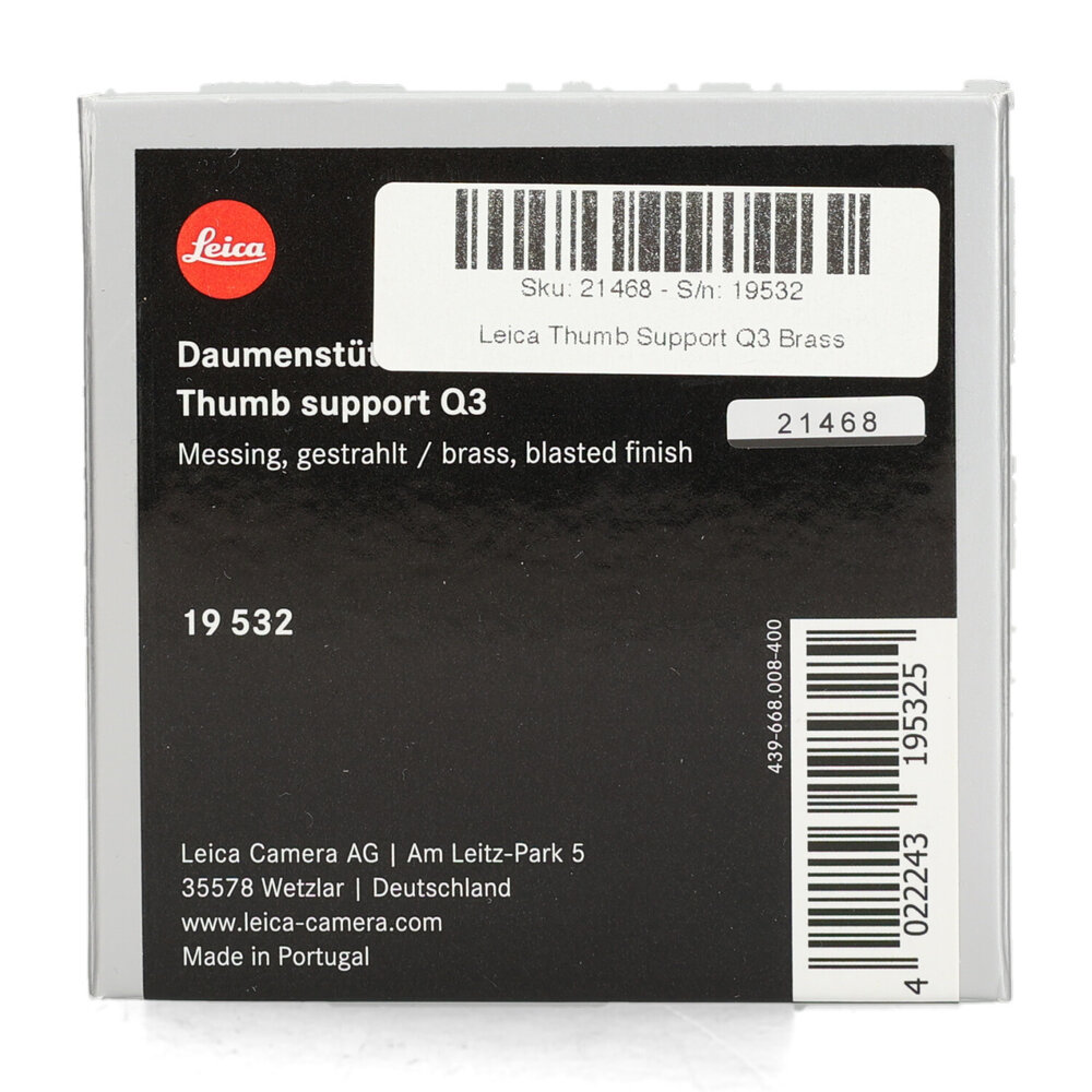 Leica Thumb Support Q3 Brass