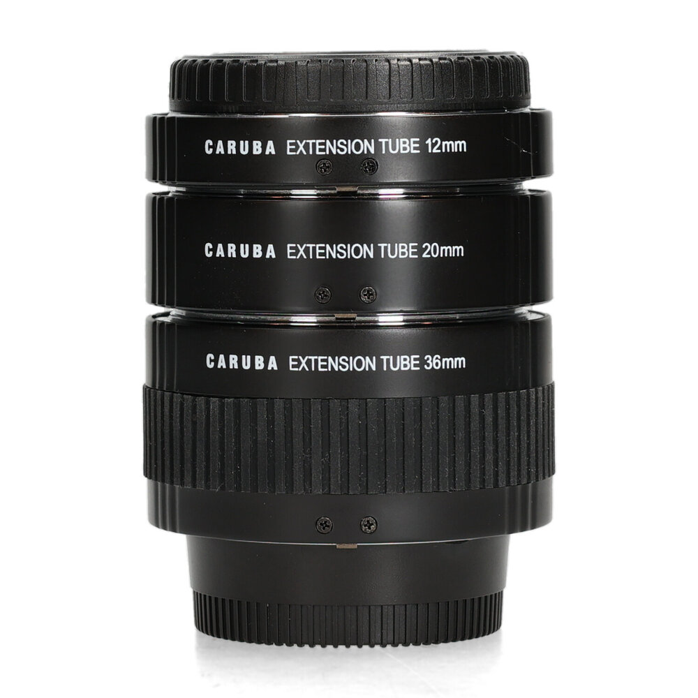 Caruba Caruba Extension Tube Set 12/20/36mm - Nikon F Caruba Caruba Extension Tube Set 12/20/36mm - Nikon F