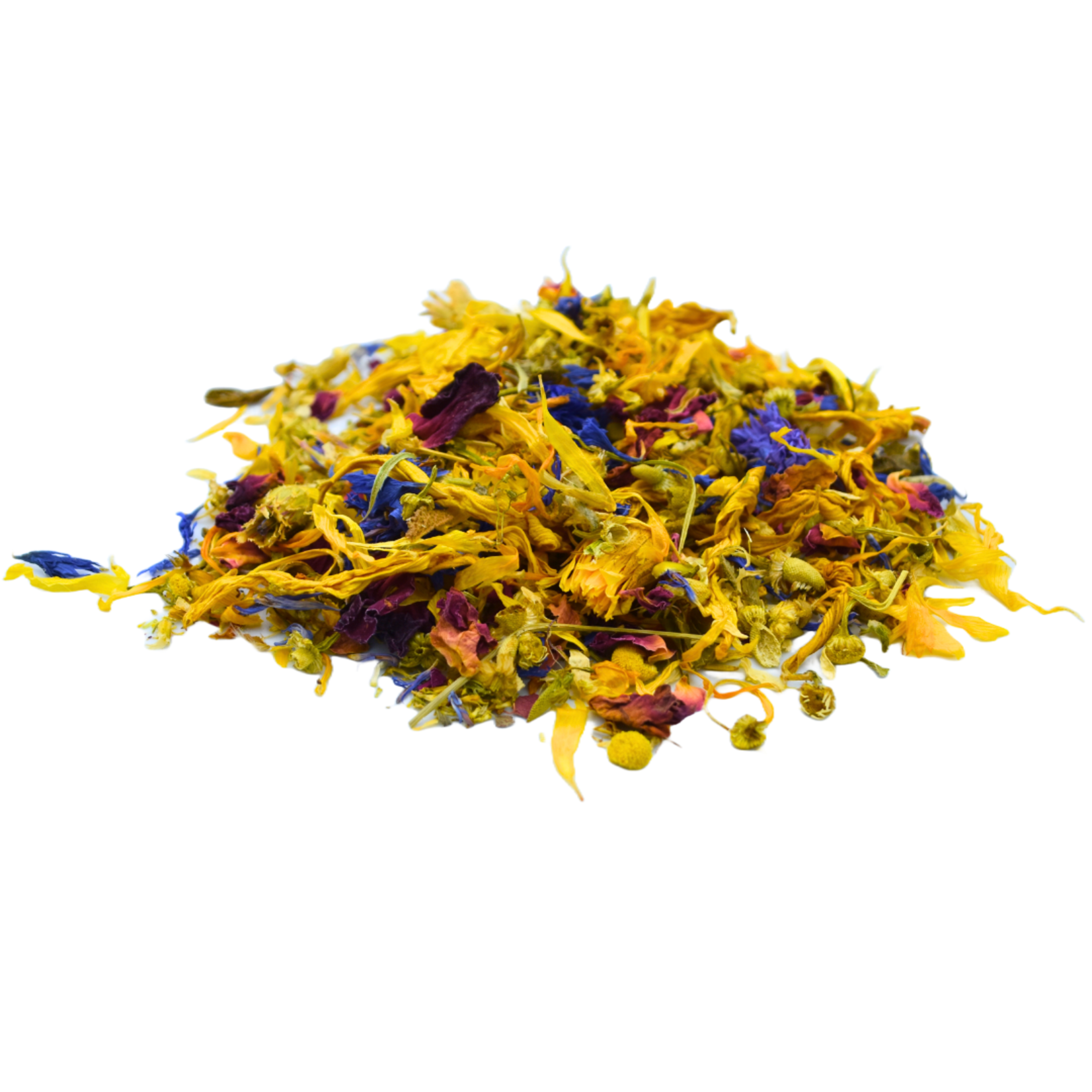 NatureLooks Glazen potje met verschillende gedroogde bloemen - 10cm