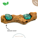 NatureLooks Waxinelichtjeshouder op Teak hout - 40 cm