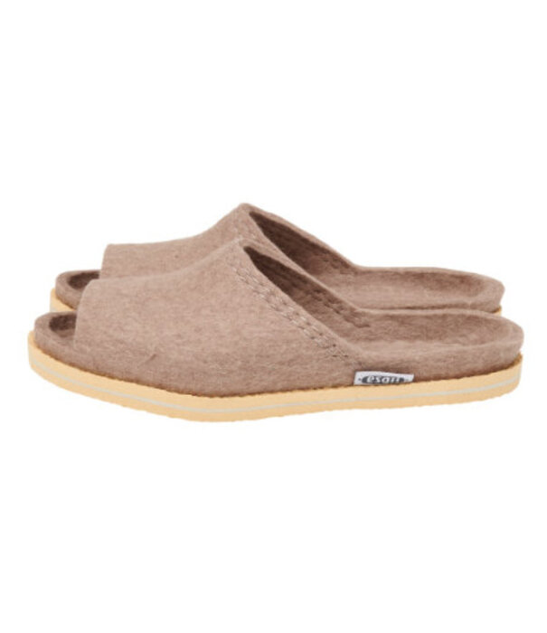 esgii Vilten zomer slipper Taupe