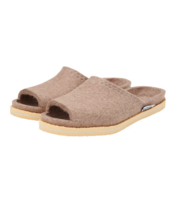 esgii Vilten zomer slipper Taupe