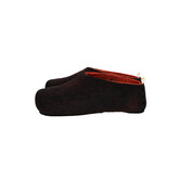 Vilten herenslof Perforated red