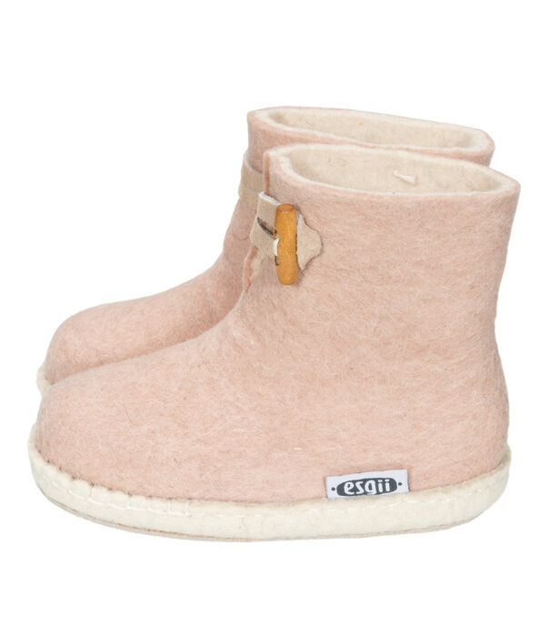 esgii Vilten kinderslof Boots Soft Pink