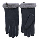 Lamsvacht Dames Handschoenen Grijs
