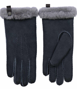 Lamsvacht Dames Handschoenen Grijs