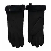 Lamsvacht Dames Handschoenen Zwart