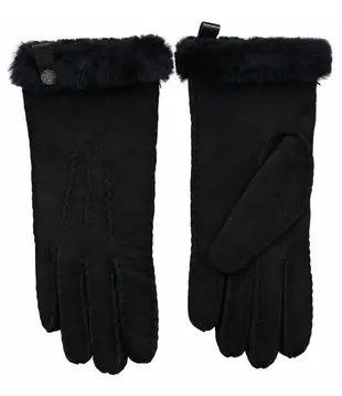 Lamsvacht Dames Handschoenen Zwart