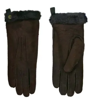 Lamsvacht Dames Handschoenen Bruin