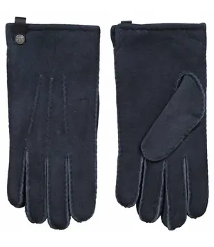 Lamsvacht Heren Handschoenen Grijs