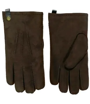 Lamsvacht Heren Handschoenen Bruin