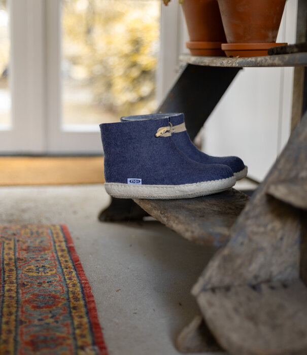 esgii Vilten herenslof  High Boots navy blue