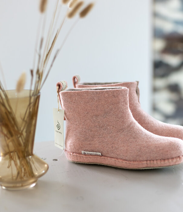 esgii High Boots Filzschuhe Dusty Rosa