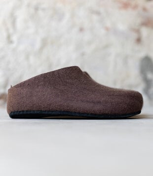 Herren-Filzschuhe Sloping Back Braun