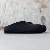 Vilten herenslof Sloping back black