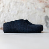 Vilten herenslof Perforated blue