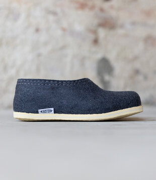 Herren-Filzpantoffeln Garden Grau