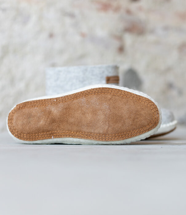 esgii Vilten herenslof  High Boots light grey