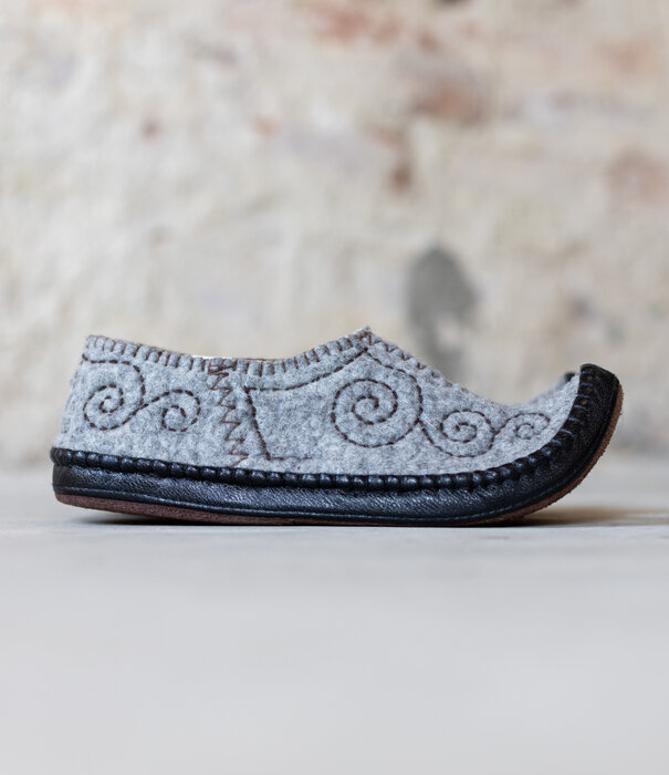 esgii Damen-Filzschuhe Jak