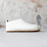 Damen-Filzschuhe UNI Ecru