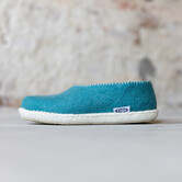 Damen-Filzschuhe Stitch MeerGrün