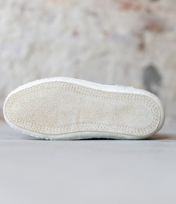 esgii Damen-Filzschuhe Stitch MeerGrün