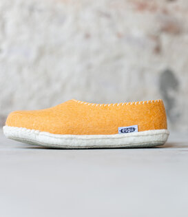 Vilten dames sloffen Stitch yellow