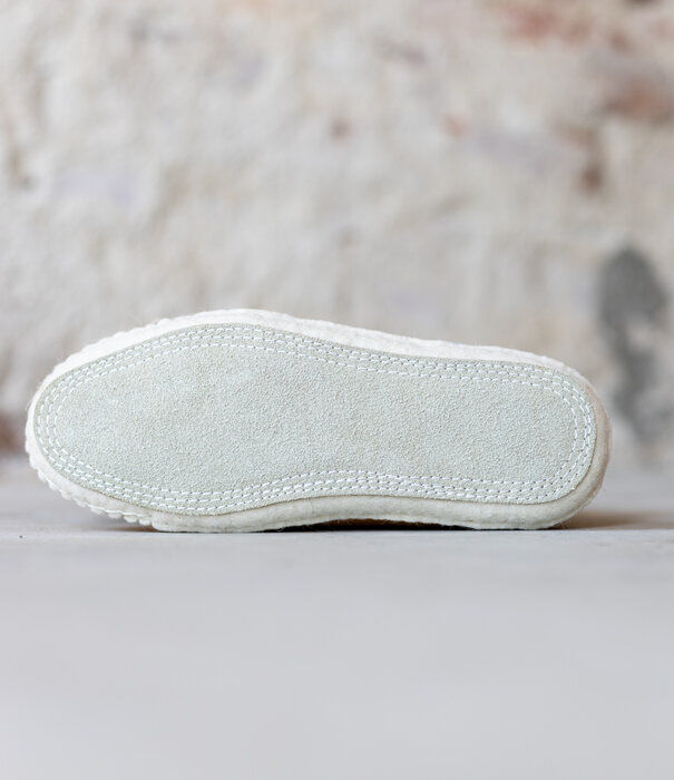 esgii Damen-Filzschuhe Stitch Gelb