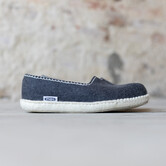 Vilten damesslof Feston grey