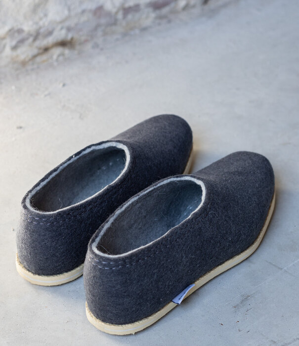 esgii Vilten Pantoffel Garden Grey