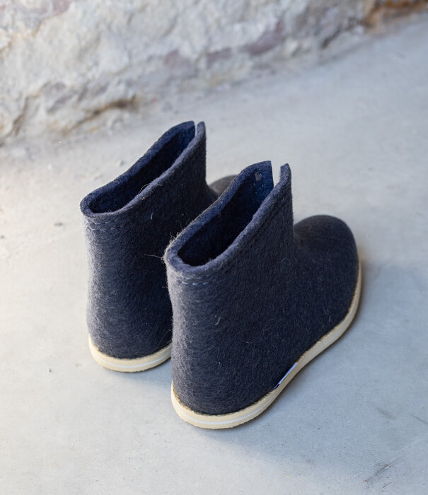 esgii Vilten damesslof High Boots Garden Grey
