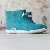 Vilten damesslof High Boots seagreen