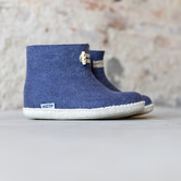 Vilten damesslof High Boots navy blue