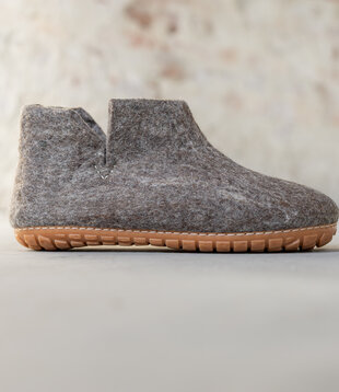 Hoge Heren Pantoffel Jado - Sesam - Maat 42 t/m 46 - Harde Zool