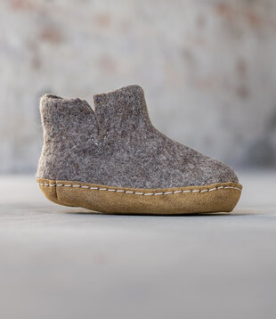 Hoge Kinder Pantoffel - Sesam - Maat 24 - Zachte Zool