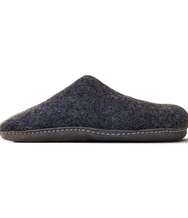 esgii Vilten Heren Instapper Una - Donkergrijs - Maat 42 t/m 46 - Zachte Zool